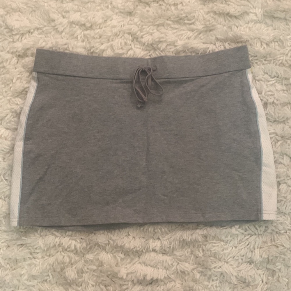 Y2K Express Gray Athletic Mini Skirt